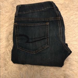 American Eagle Outfitters Denim Super Stretch Artist Crop Jeans NWOT
